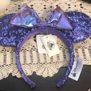 Purple Minnie ears